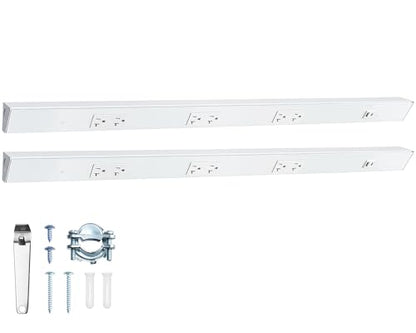 SURAIELEC 2-Pack 36 in Under Cabinet Hardwired Power Strip, Angled Trapezoid Design, 3×20A TR Outlets with USB-A & USB-C, Modular Extension System