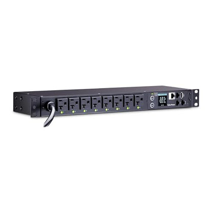CyberPower PDU41002 Switched PDU, 100-120V/20A (Derated to 15A), 8 Outlets, 1U Rackmount