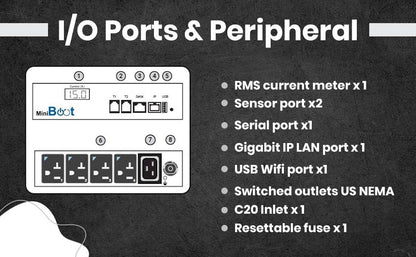 Smart PDU - IP Remote Reboot Power, 4 Switched NEMA 5-15R Outlets